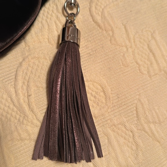 Charles David Brown Velvet Evening Bag with Sparkly Tassle - Picture 3 of 10